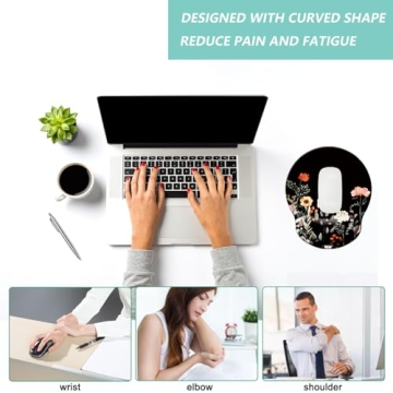 Memory Foam Wrist Support Mouse Pad Ergonomic Non-Slip