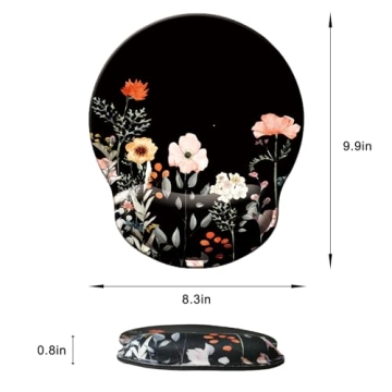 Memory Foam Wrist Support Mouse Pad Ergonomic Non-Slip