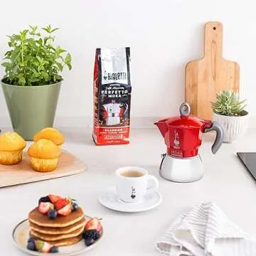 Bialetti - Moka Induction, Moka Pot, Suitable for all Types of Hobs, 4 Cups Espresso (5.7 Oz), Red