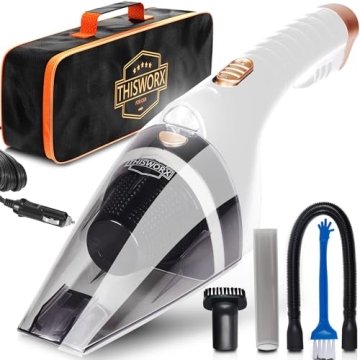 ThisWorx Car Vacuum 2.0 High Power Suction with LED Light