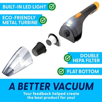 ThisWorx Car Vacuum 2.0 High Power Suction with LED Light
