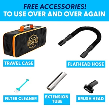 ThisWorx Car Vacuum 2.0 High Power Suction with LED Light