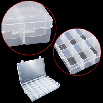 Neworkg 36 Compartment Organizer Box for Tackle Jewelry