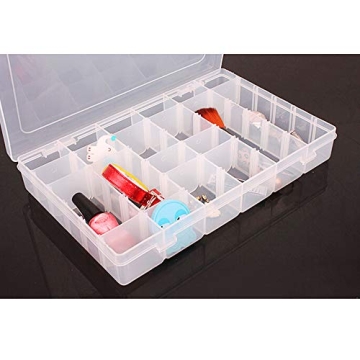 Neworkg 36 Compartment Organizer Box for Tackle Jewelry