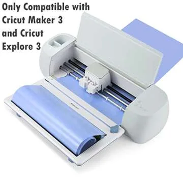 Rancovy Vinyl Roll Holder with Built in Trimmer for Cricut Maker 3 and Cricut Explore 3, Perfect for Clean Precise Cuts of Smart Vinyl and Heat Transfer Vinyl Iron On