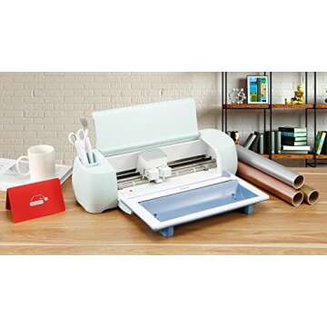 Rancovy Vinyl Roll Holder with Built in Trimmer for Cricut Maker 3 and Cricut Explore 3, Perfect for Clean Precise Cuts of Smart Vinyl and Heat Transfer Vinyl Iron On