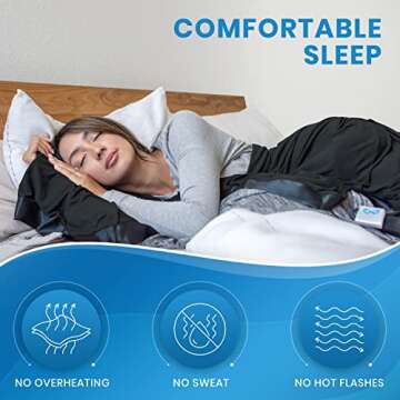 Everlasting Comfort Cooling Blanket for Hot Sleepers - Dual-Sided Summer Blanket - Lightweight Summer Blanket for Sleeping & Night Sweats (60"x80")