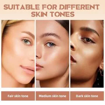 HOSAILY Cream Contour Stick for Cheeks Tint, Multi-Use Makeup Highlighter Blush Bronzer Stick, Natural Glow Solid Moisturizer Stick Blendable Illuminator On-the-Go Shimmer Cream Contour Makeup-02