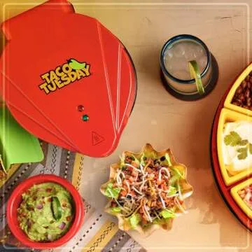 Nostalgia Taco Bowl Maker - Crispy Tortilla Bowls