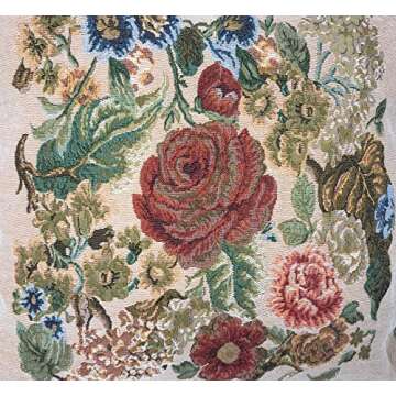 Tache Colorful Floral Decorative Cushion Cover 18x18 Inch