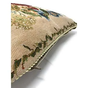 Tache Colorful Floral Decorative Cushion Cover 18x18 Inch