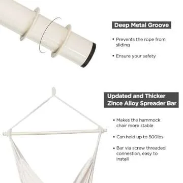 Comfortable Jelofly Hammock Chair for Indoor Outdoor Use