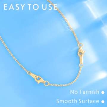 925 Sterling Silver Necklace Extender Set for Layered Looks