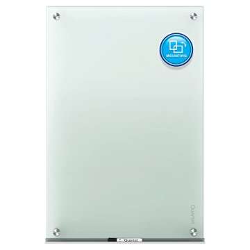 Quartet Whiteboard, Glass Dry Erase Board, Frameless 72” x 48”