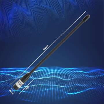 915MHz Antenna 10dBi Gain for Meshtastic LoRa Long Range Soft Whip Antenna, 17cm Omni SMA Male Black...