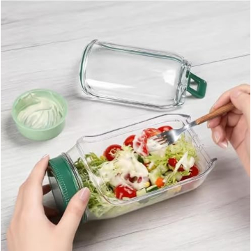 Salad Pod Side Opening Leakproof Jar for Healthy Meals
