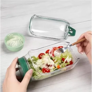 Salad Pod Side Opening Leakproof Jar for Healthy Meals