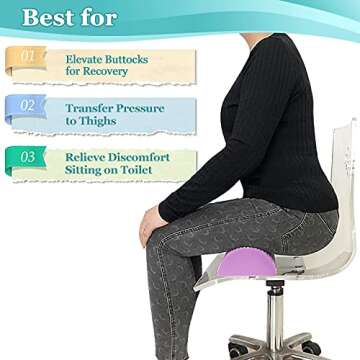 BBL Pillow Toilet Riser for Ultimate Comfort Post Surgery