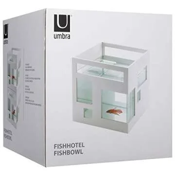 Umbra FishHotel Unique Mini Aquarium for Small Fish