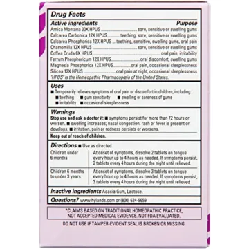 Hyland's Baby Nighttime Soothing Tablets Natural Teething Relief