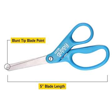 Stanley 5" Kids Safety Scissors - Assorted Colors, 8 Pack