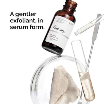 The Ordinary Mandelic Acid 10% + HA, Gentle Exfoliating Serum for Clarity and Hydration, 1 Fl Oz