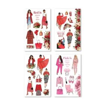 Rongrong Rainbow Girls Planner Stickers Book for Planners, Calendars, Journals – Aesthetic Premium Quality Hand Drawn – Scrapbook Stickers – 24 Pages