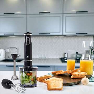 Moss & Stone 300W Hand Blender Set for Effortless Mixing