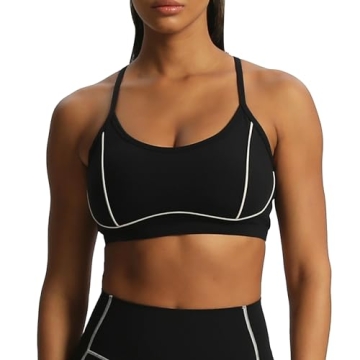 Aoxjox Women's Fitness Backless Sports Bra for All Sizes