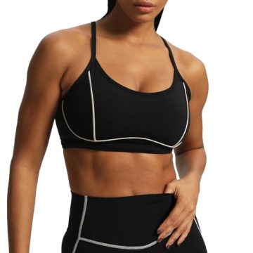 Aoxjox Women's Fitness Backless Sports Bra for All Sizes