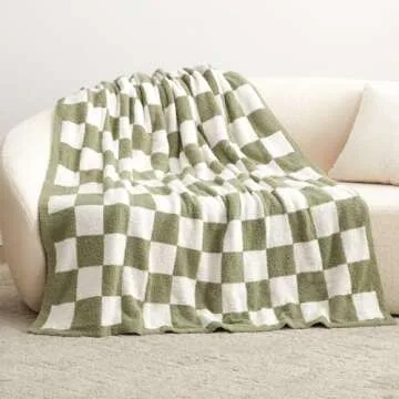 Soft EXQ Home Checkered Throw Blanket - Ultimate Comfort
