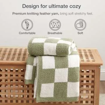 Soft EXQ Home Checkered Throw Blanket - Ultimate Comfort