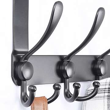 Dseap Over The Door Hook Hanger - Heavy Duty Organizer