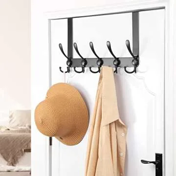 Dseap Over The Door Hook Hanger - Heavy Duty Organizer