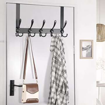 Dseap Over The Door Hook Hanger - Heavy Duty Organizer