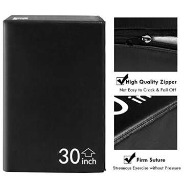 Goplus 3-in-1 Plyometric Box, 20"x24"x30" Foam Box Jump w/PVC Cover for Jumping, Conditioning, 350 lbs Weight Capacity for Home Gym Fitness Exercise