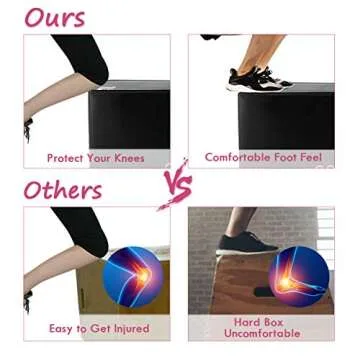 Goplus 3-in-1 Plyometric Box, 20"x24"x30" Foam Box Jump w/PVC Cover for Jumping, Conditioning, 350 lbs Weight Capacity for Home Gym Fitness Exercise