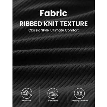 CRZ YOGA Women’s Comfy Ribbed Sweatpants with Pockets