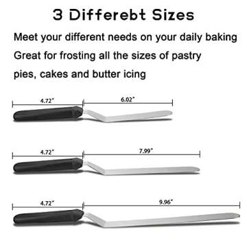 Icing Spatula Set - Stainless Steel Cake Decorators