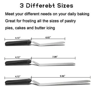Icing Spatula Set - Stainless Steel Cake Decorators