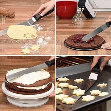 Icing Spatula Set - Stainless Steel Cake Decorators