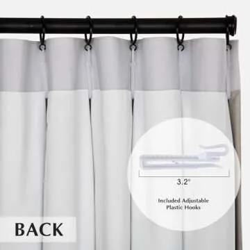 HOMERILLA Pinch Pleated Curtains 96 Inches Long,Linen Blackout Curtains with Blackout Lining Drapery Panel for Living Room,Thermal Insulated Pinch Pleat Drapes,W52 x L96,Ivory White,1 Panel.