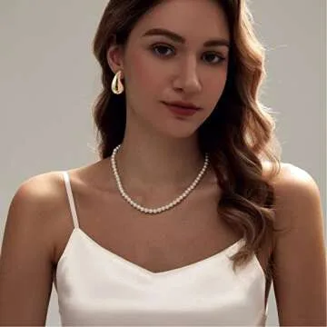 Angyape Women's Chunky Gold Hoop Earrings - Trendy & Stylish