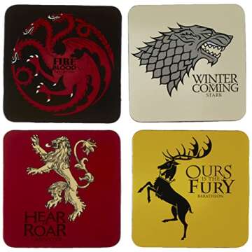 Game of Thrones: House Sigil Coaster Set