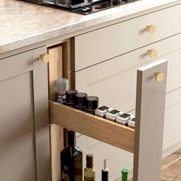 Stylish QOGRISUN Brass Cabinet Knobs - 10 Pack