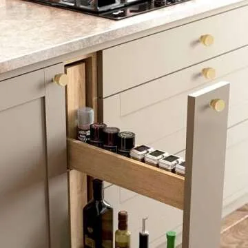 Stylish QOGRISUN Brass Cabinet Knobs - 10 Pack