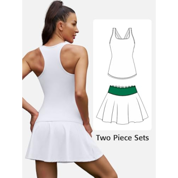ATTRACO Stylish Tennis Dress Set for Active Women