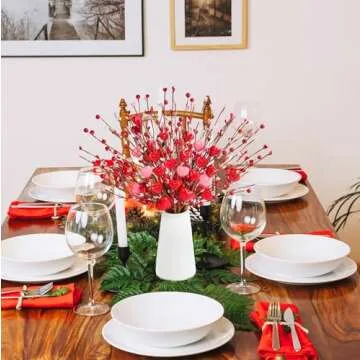 6 Pcs Valentine's Day Heart Berries for Decoration