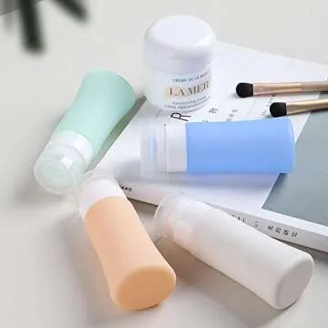 YAMYONE Travel Bottles for Toiletries, Tsa Approved Travel Bottle 3OZ Shampoo Travel Container, BPA Free Leak Proof Travel Tubs Refillable Liquid Travel Accessories for Cometic Shampoo and Lotion Soap