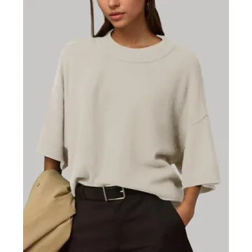 ZDC Oversized Summer Sweater for Women - Cropped & Casual